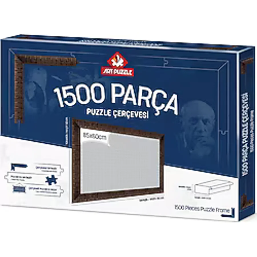 ART PUZZLE 1500 Parça Demonte Kahverengi Puzzle Çerçevesi