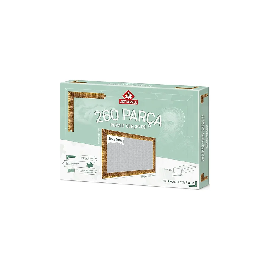 Art Puzzle 260 Parça Altın Demonte Puzzle Çerçevesi