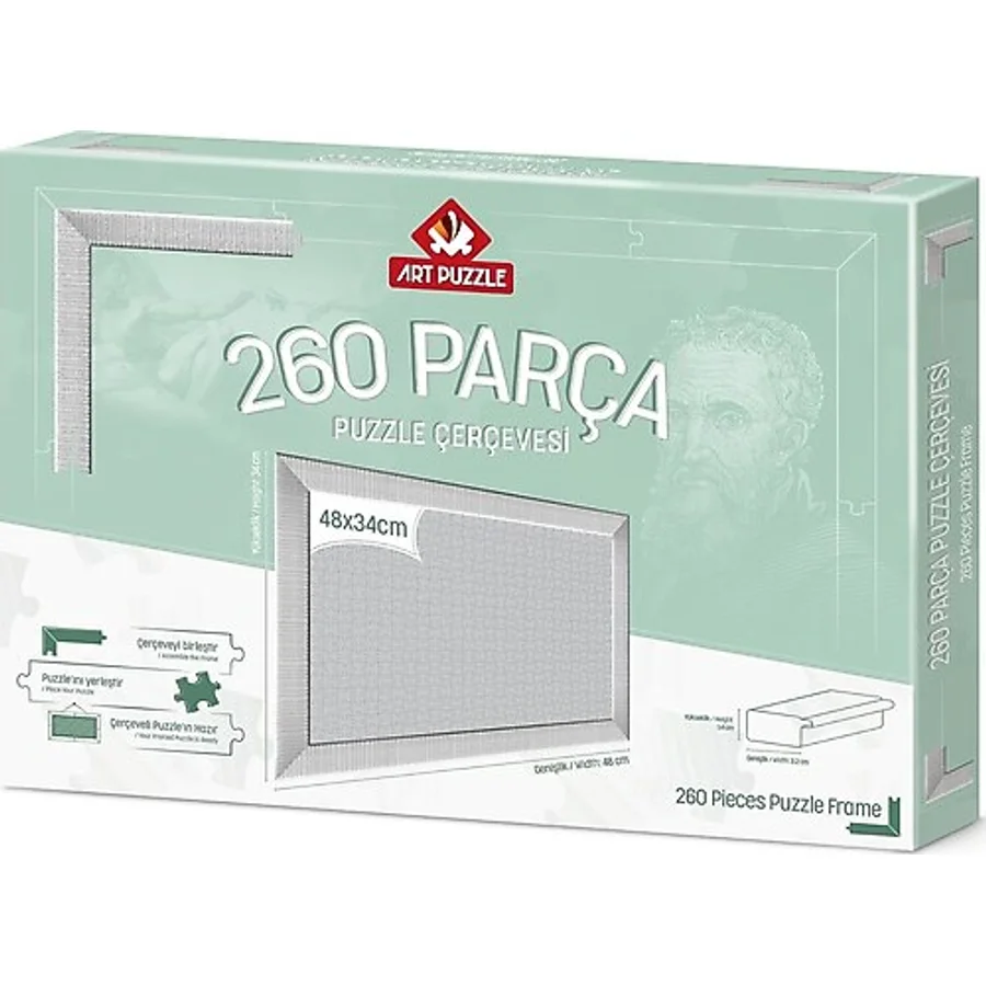 Art Puzzle 260 Parça Beyaz Demonte Puzzle Çerçevesi