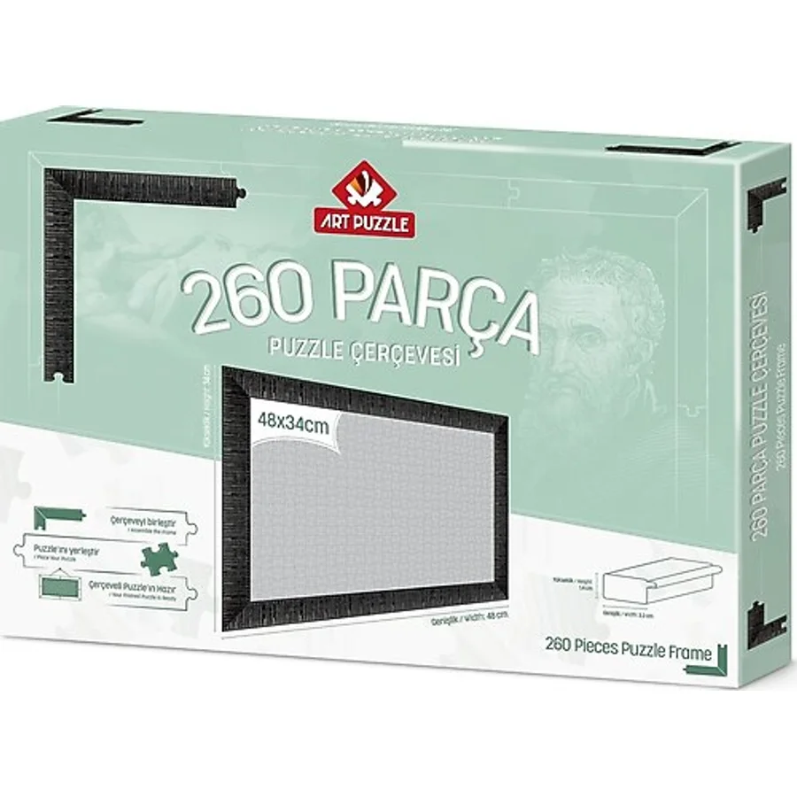 Art Puzzle 260 Parça Siyah Demonte Puzzle Çerçevesi