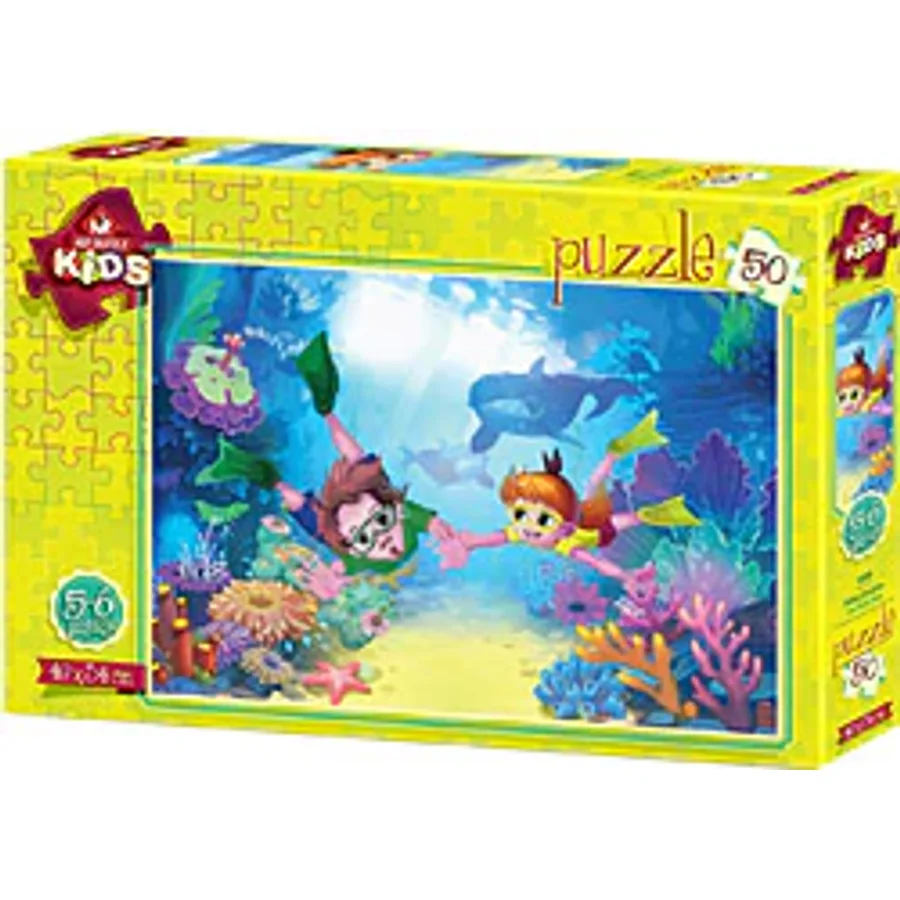 Art Puzzle 4499 Dalgıç Çocuklar 50 Parça Yapboz