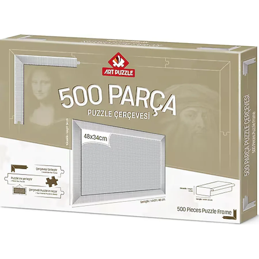 Art Puzzle 500 Parça Beyaz Demonte Puzzle Çerçevesi