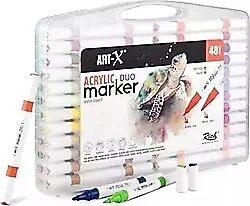 Art-X Acrylic Duo 18053 Su Bazlı Çift Taraflı 48'li Marker Kalem Seti