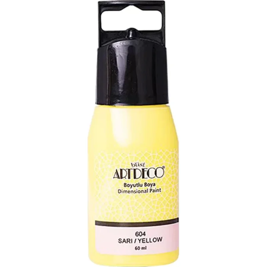 Artdeco 042c Boyutlu Boya 604 Sarı 60ml