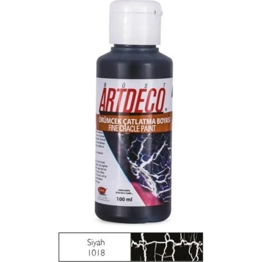 Artdeco Örümcek Çatlatma Boyası 1018 Siyah