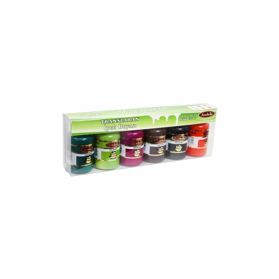 Artebella Absti002 Transparan İpek Boyası 50 cc 6'lı Set - 2
