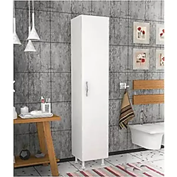 Artel Mobilya 5 Raflı Banyo Boy Dolabı Beyaz
