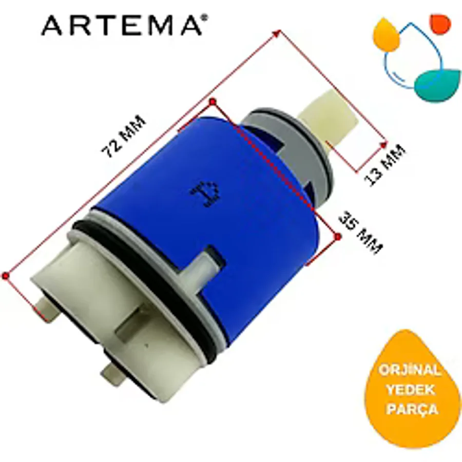 Artema A22874YP Artema 35 mm Ayaklı Kartuş