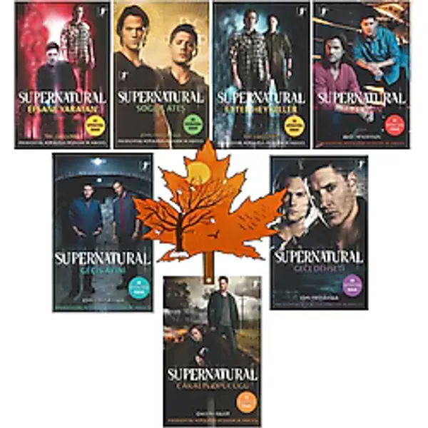 Artemis Yayınları Supernatural -Ilk Seri-7kitap- Efsane Yaratan - Soğuk Ateş - Etten Heykeller - Taze Kan-Kitap Ayracı