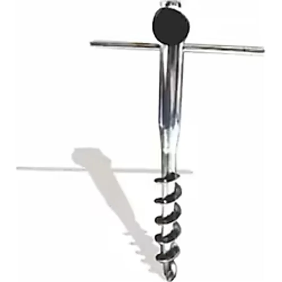Arteous Burgulu Metal Şemsiye Kazığı Plaj Kazığı 41 Cm Sıkma Aparatlı