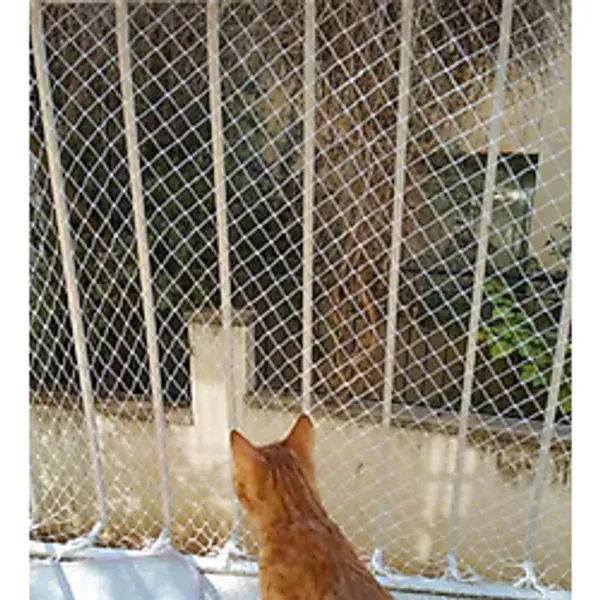 Artı Balkon Koruma Ağı Filesi 3x4 Metre Toplam 12 m2 Bahçe Kedi Kuş Önleme Güvenlik
