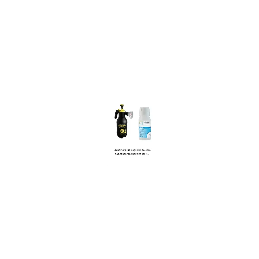 Artı İlaçlama 3Adet Solfac Super Ec25 100Ml Bit Pire Güve Sinek İlacı 2 Lt Gardener Pompa
