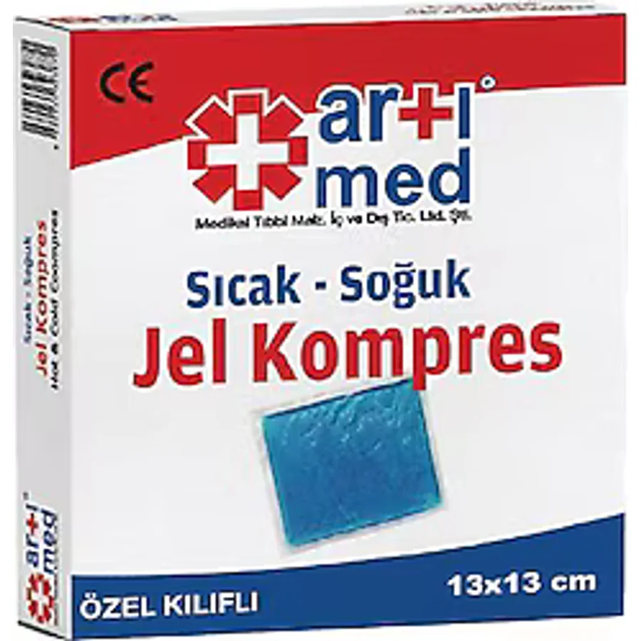 Artımed Kılıflı Küçük Boy 13x13 cm Jel Sıcak Soğuk Kompres