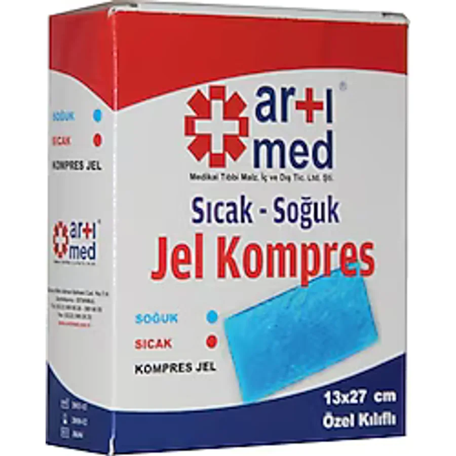Artımed Kılıflı Orta Boy 13x27 cm Jel Sıcak Soğuk Kompres