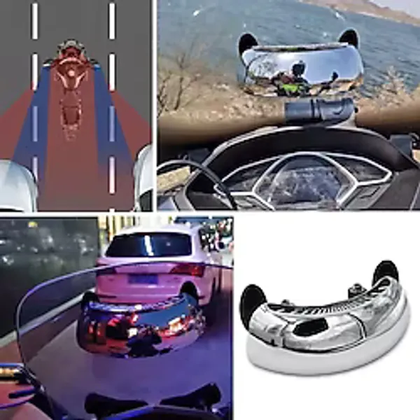 Artisan Cappadocia Motosiklet İçin Islanmaya Dayanıklı Geniş Açı Görme ve Kör Nokta Aynası (5639)
