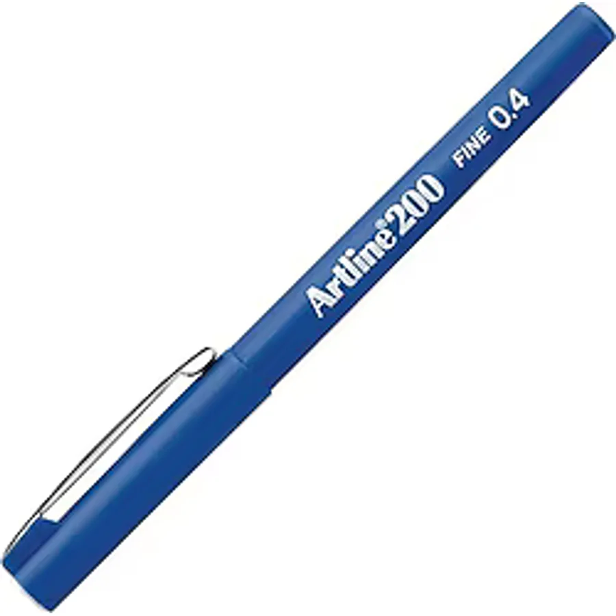 Artline 200 Fineliner Mavi 0.4 mm İnce Uçlu Keçeli Kalem