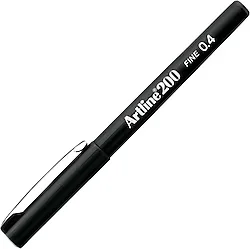 Artline 200 Fineliner Siyah 0.4 mm İnce Uçlu Keçeli Kalem