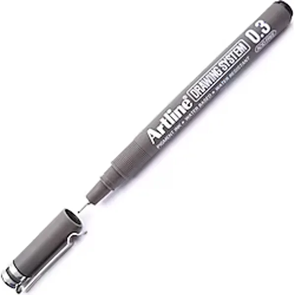Artline 233 0.3 mm Siyah Teknik Çizim Kalemi