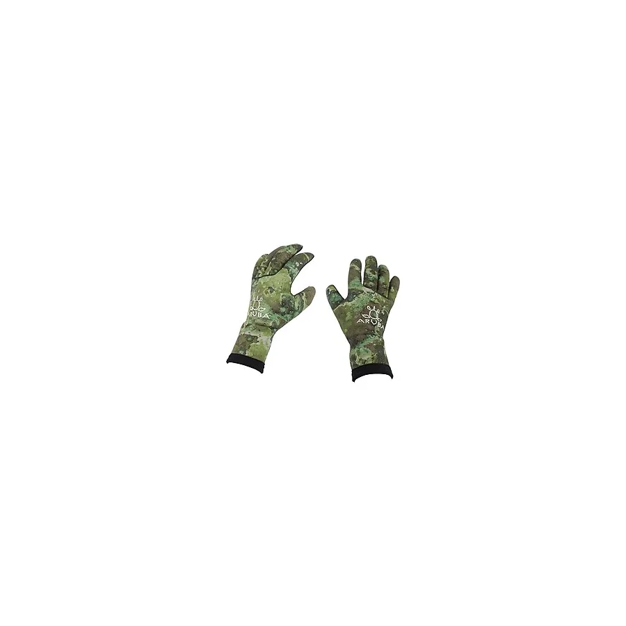 Aruba Neopren 3mm Dalış Eldiveni Camo Green S