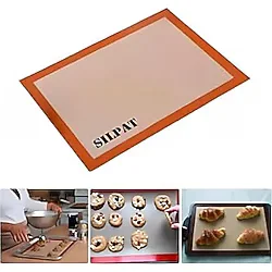 ARVALE Fırınlanabilir Kendinden Yağlı Silikon Pişirme Matı Yıkanabilir Fırın Matı 30 x 40 cm