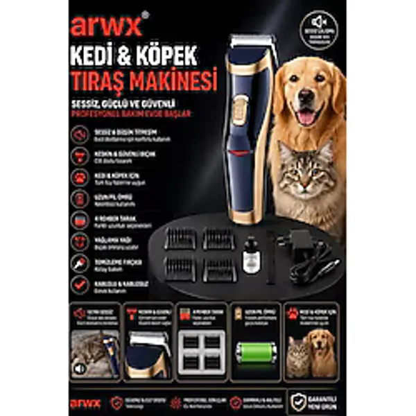 ARWX PREMİUM Kedi Köpek Kambur Tıraş Makinesi Kalitenin Adresi