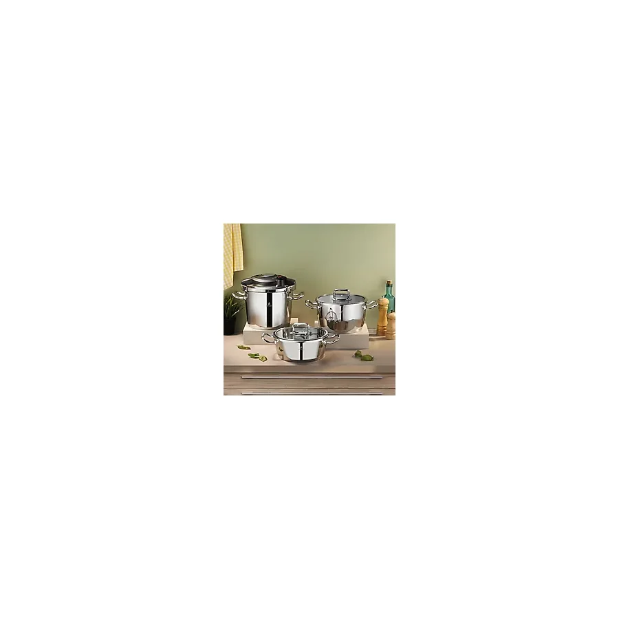 Aryıldız Touch & Cook Kanka 3 + 4.5 lt Tencere ve 6 lt Düdüklü Tencere Seti