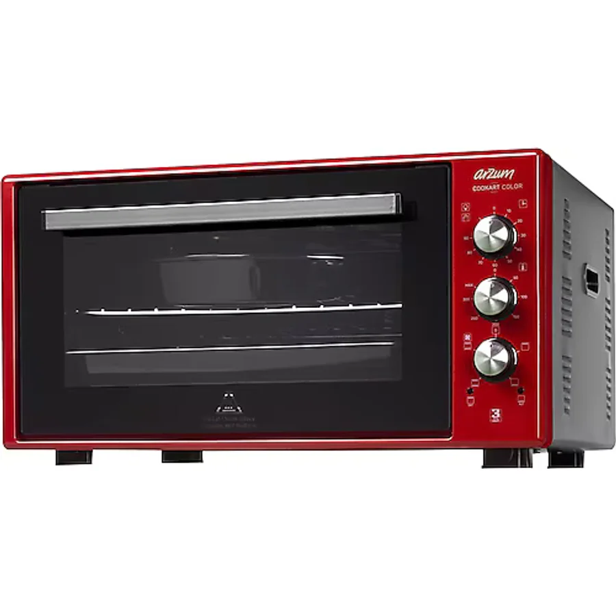 Arzum AR2034 Cookart Color 50 lt Nar Çift Camlı Mini Fırın