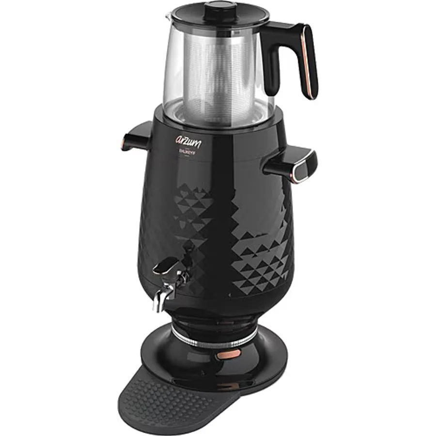 Arzum AR3083 Ehlikeyf 2200 W Cam Demlikli Semaver