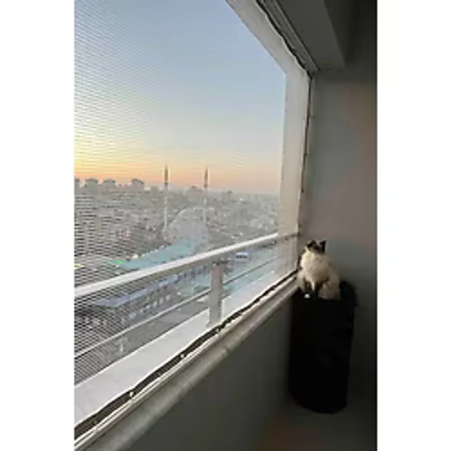 Asenya Kuş Filesi 2,5x5,5 M Balkon Filesi Kedi Filesi Koruma Filesi Dolu Filesi File Kuş Önleme Filesi