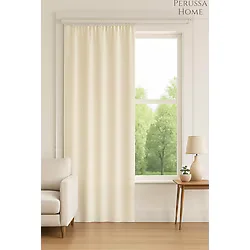 Asf Perussa Home Birinci Kalite Saten Ekru Güneşlik En X Boy