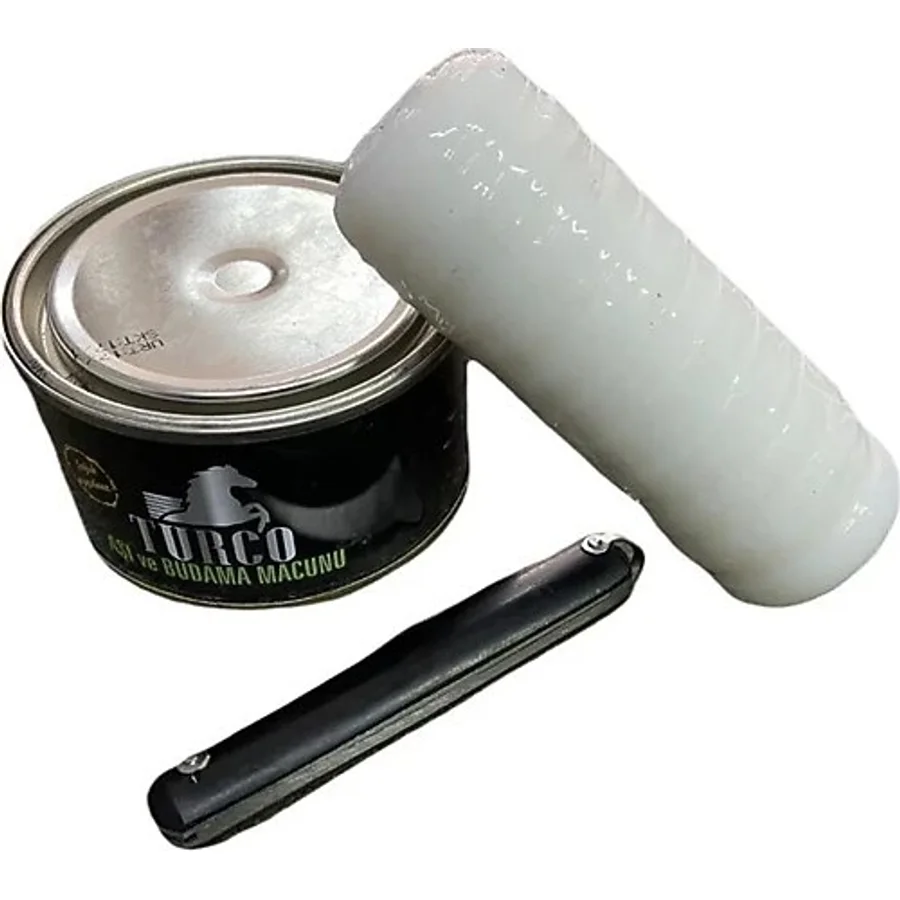 Aşı Macunu 250 Gr + Aşı Bandı 200 Gr + Aşı Çakısı 3 Lü Set