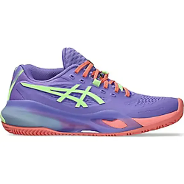 Asics Kadın Gel-Resolution x Padel Tenis Ayakkabısı Amethyst/Illuminate Green Hafif ve Esnek Taban - 42 - Mor
