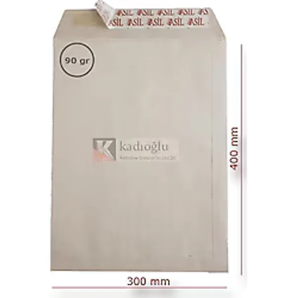 Asil Doğan Torba Zarf İmt Kraft Silikonlu 30x40 90 GR AS-0866