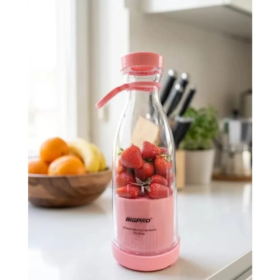 Asil Sepet Asiltech Şarjlı Taşınabilir Blender USB Kablosuz Smoothie Yapıcı Pratik Kullanım - Çok Renkli