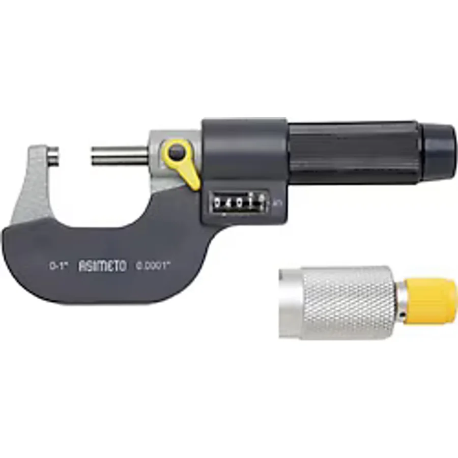 Asimeto AS-108010 0-25 mm Numaratörlü Dış Çap Mikrometre