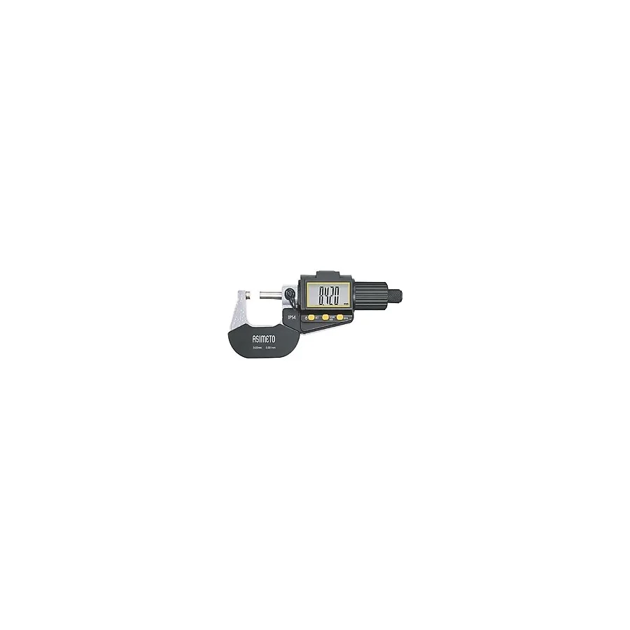 Asimeto AS-116012 0-25mmx0.001 IP54 Dijital Dış Çap Mikrometre