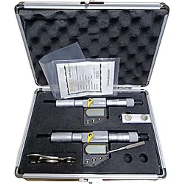 Asimeto İki Ve Üç Nokta Temaslı İç Çap Mikrometre Seti Dijital 3-6mm AS-208628