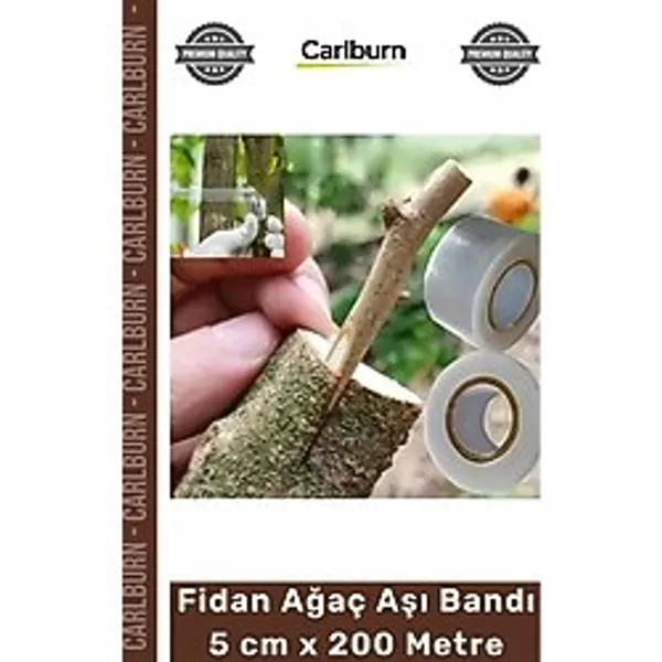#AşıStreci Esnek Şeffaf Pratik Dayanıklı Bahçe Profesyonel Fidan Ağaç Aşı Bandı 5 cm x 200 Metre