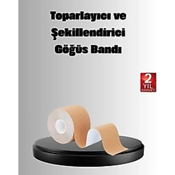 Askısız Görünmez Göğüs Bandı - Dekolteli Kıyafetler İçin Destekleyici Bant - 001-Beyaz