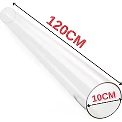 ASLAN CAM Füze Pelet Soba Camı Borusu (1200X100X2,5MM)