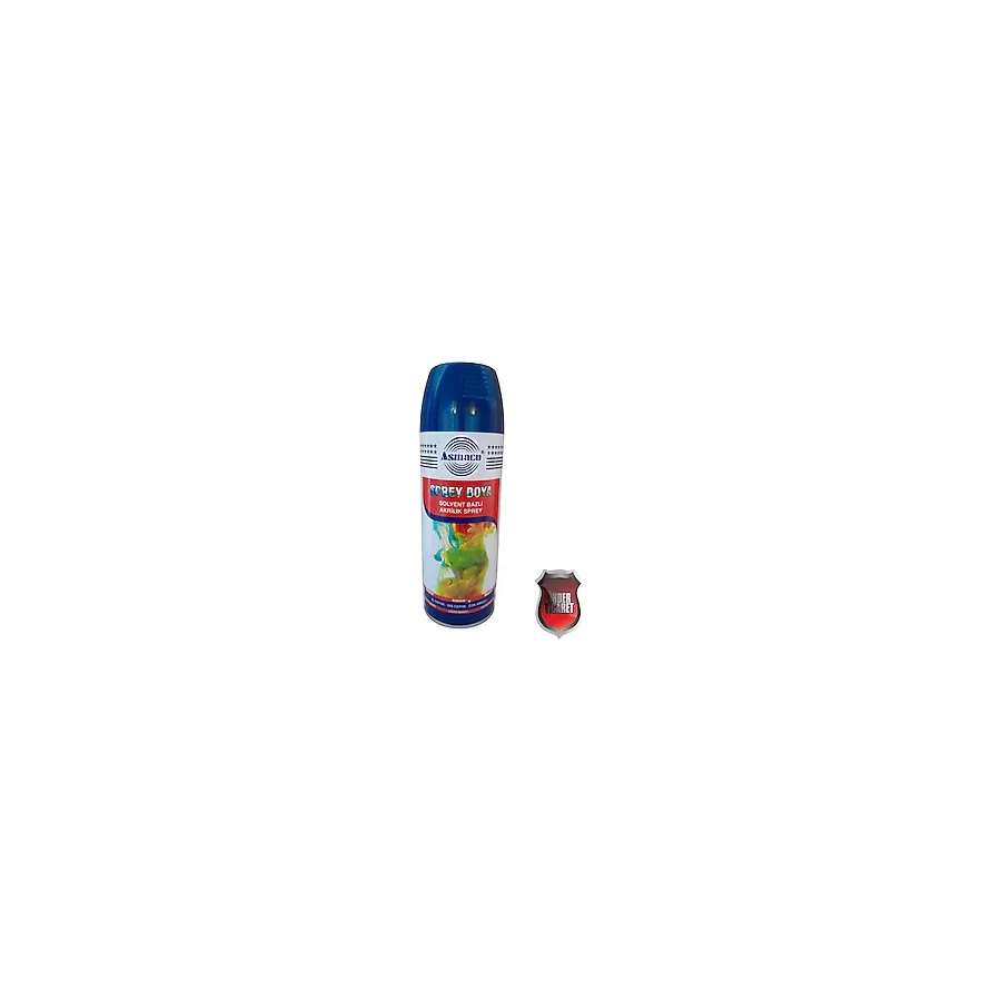 Asmaco Akrilik Sprey Boya 400 ml - Metal, Ahşap, Plastik, Seramik, Cam, Oto Yüzeylere Uygun Renkler - Boncuk Mavi