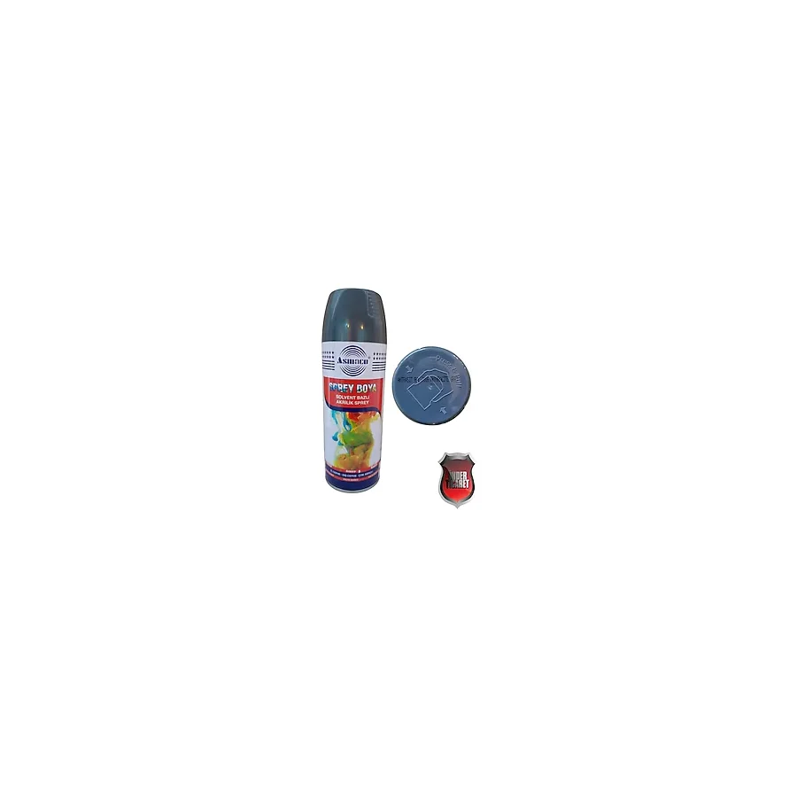 Asmaco Akrilik Sprey Boya 400 ml - Metal, Ahşap, Plastik, Seramik, Cam, Oto Yüzeylere Uygun Renkler - 7016 Antrasit Grisi