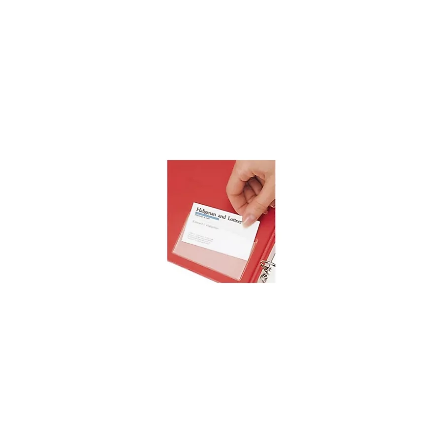 Aso Medya Plastik Kartvizitlik, Arkası Yapışkanlı Cep 6x12 cm 100 adet