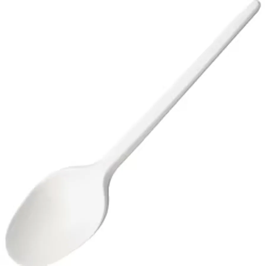 Asorty Eco Plastik Kaşık 100 Adet - Beyaz