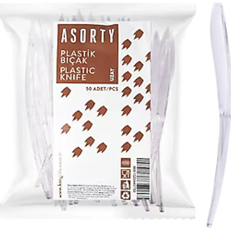 Asorty Plastik Bıçak Uzay Serisi 50'Li