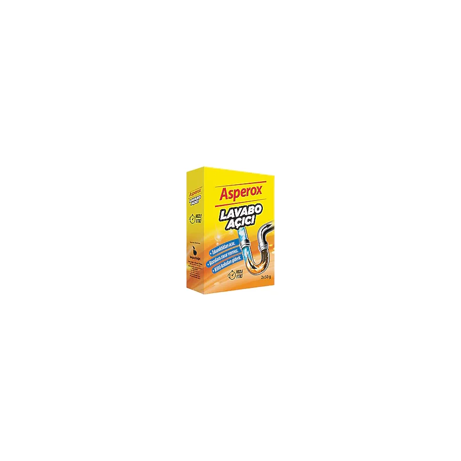 Asperox Lavabo Açıcı Granül 2x50 gr