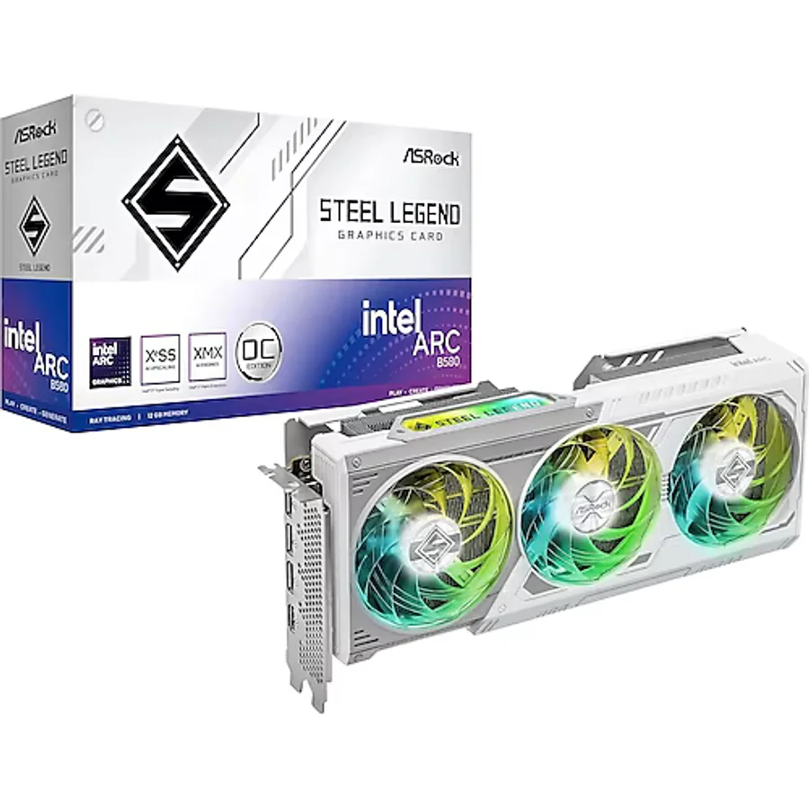 Asrock Arc B580 Steel Legend OC 192 Bit GDDR6 12 GB Ekran Kartı