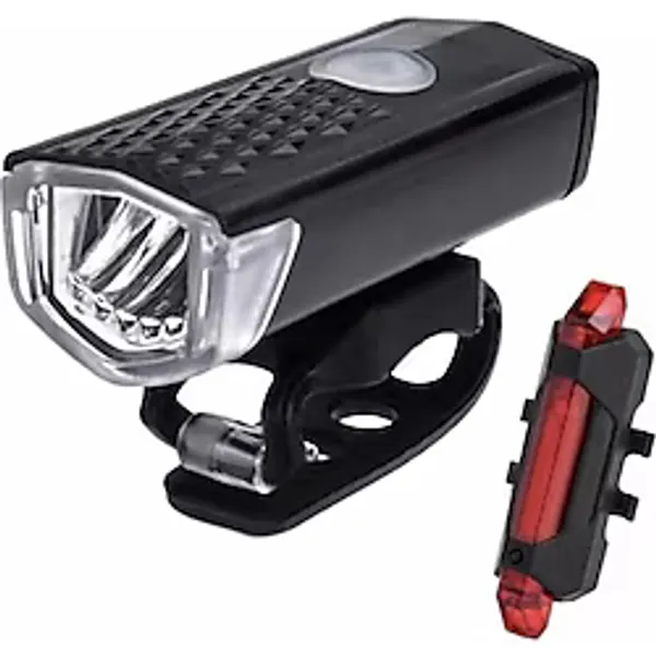 Asroya Su Geçirmez Usb Şarj Led Bisiklet Scooter Ön Far Arka Işık Lambası Işık Seti Bisiklet Far