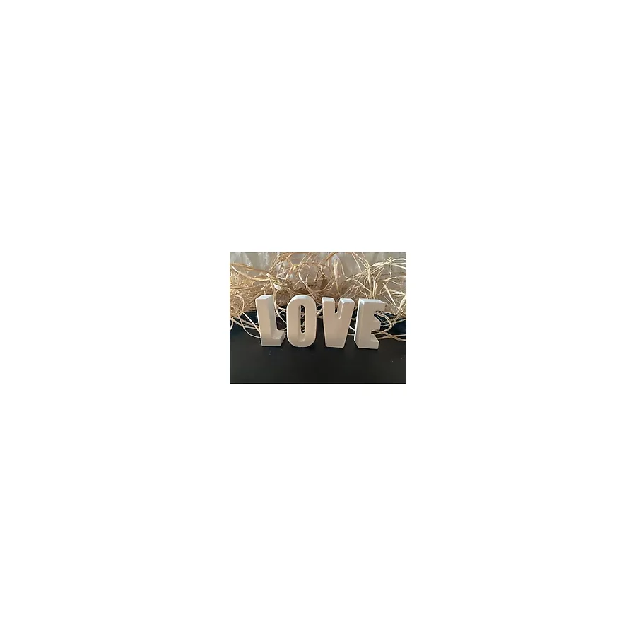 ASSE Concept Dekoratif Taş Tozu Harf Love Yazı