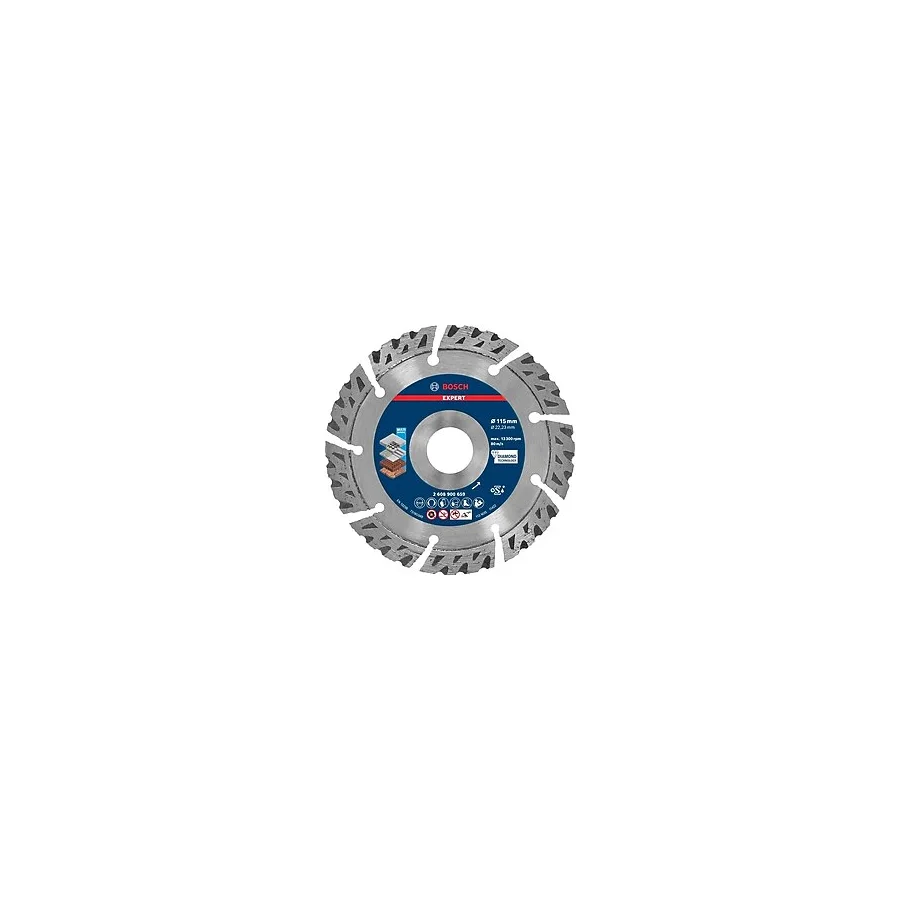 Asseds Store Professional 1x Expert Multimaterial Kesme Diskleri (, Donatılı Beton, Tuğla, Yumuşak Taş, Ø 115 Mm, Aksesuar Küçük Avuç Taşlama Makinesi) - Ahşap